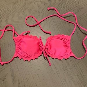 Luli fama bikini top hot pink